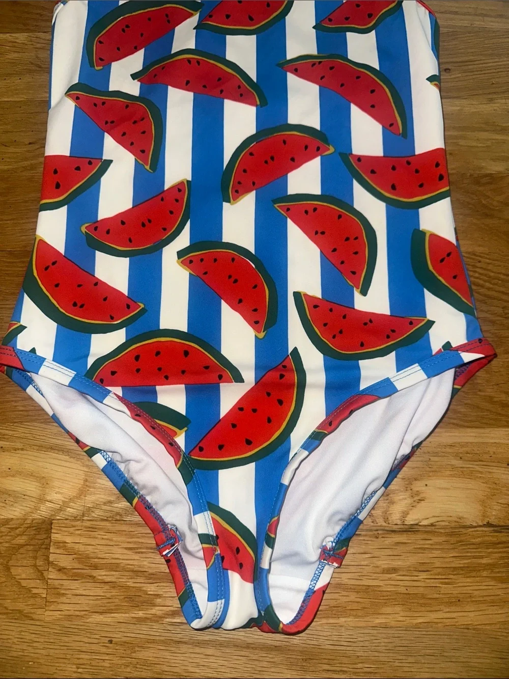 Hanna Andersson Watermelon Print One-Piece Swimsuit sz 130 US 8